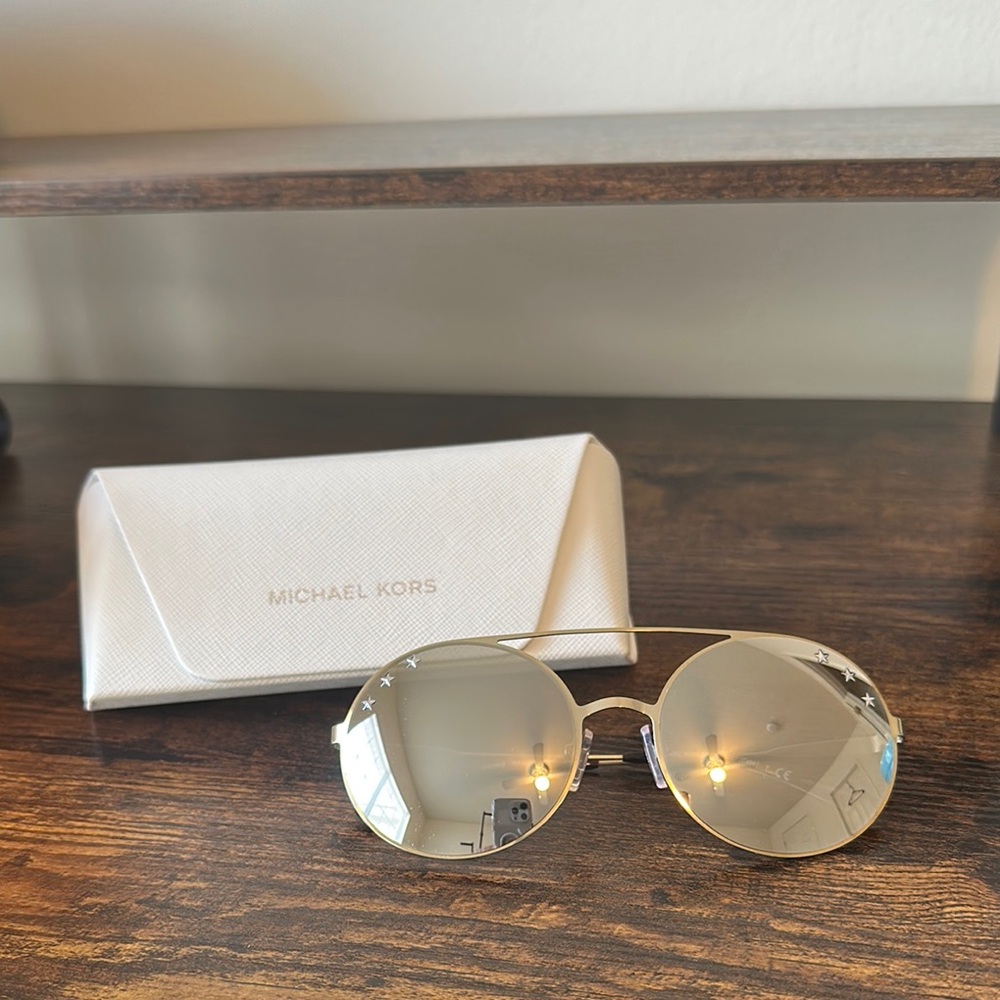 Michael Kors Silver “Cabo” Sunglasses